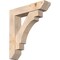 Ekena Millwork Merced Slat Smooth Bracket w/ Offset Brace, Douglas Fir, 7 1/2"W x 34"D x 38"H BKT0806X34X38MRC06SDF - alternate 1